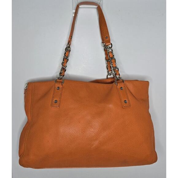 Kate Spade Andee Cobble Hill Satchel Pebble Leather Orange - Picture 4 of 12